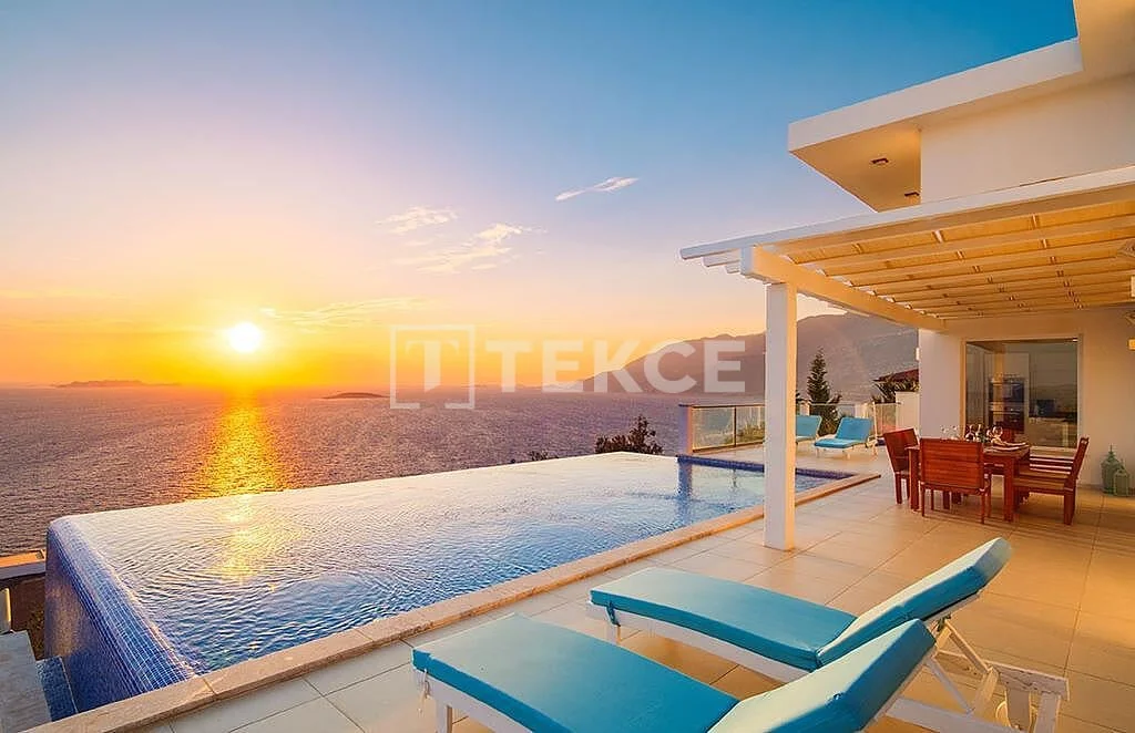 5-Bedroom Villa with Private Pool and Sea View in Kas, Antalya