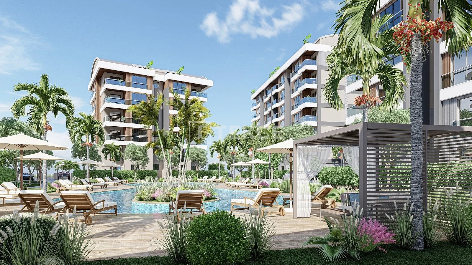 2-Bedroom Apartment with Shared Pool in Kepez, Antalya