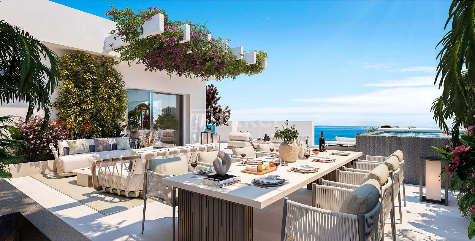 3-Bedroom Penthouse with Sea and Golf Course Views in Casares