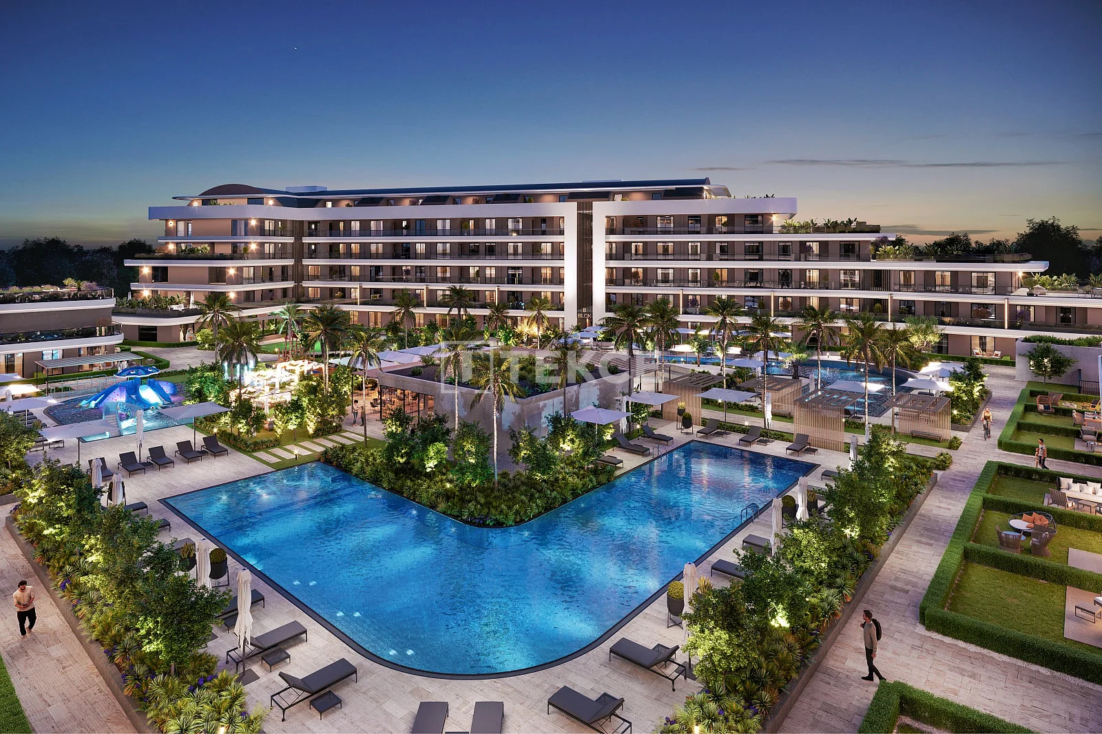 1-Bedroom Apartment with Balcony and Terrace in Muratpasa, Antalya