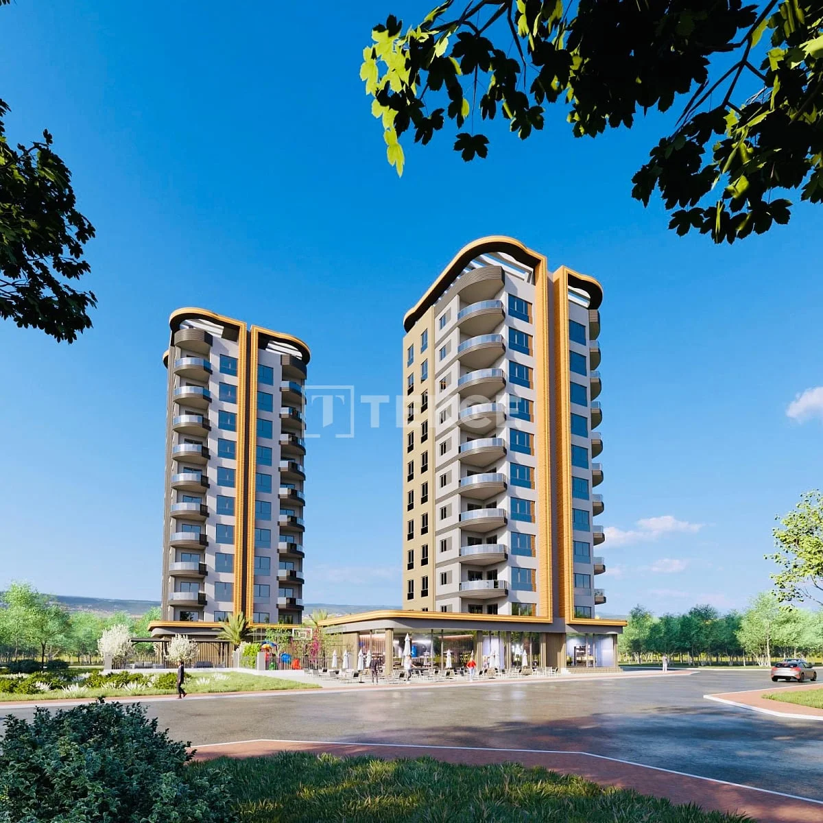 2-Bedroom Apartment with City View in Mersin