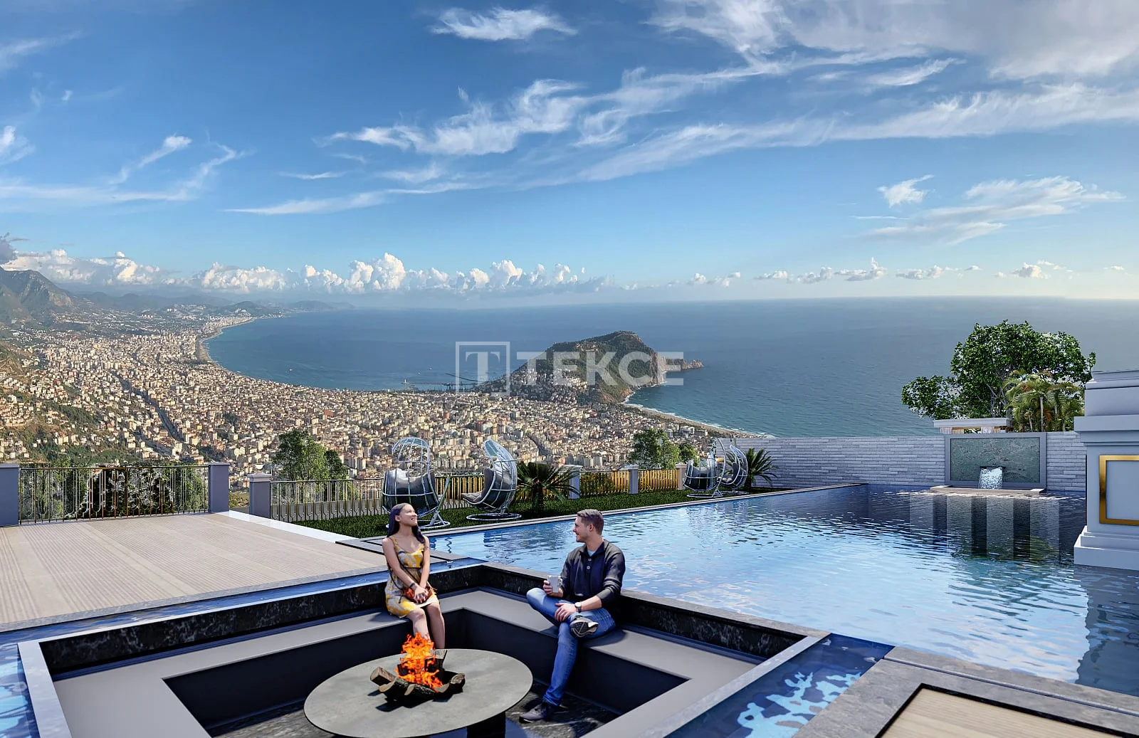 4-Bedroom Villa with Private Pool and Sea View in Alanya