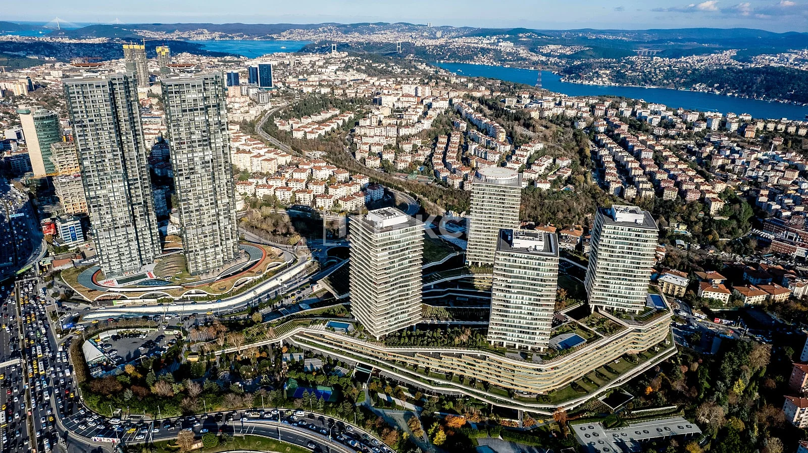 3-Bedroom Apartment with Sea and City Views in Besiktas, Istanbul