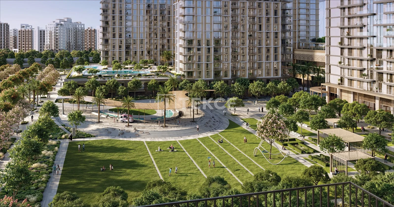 3-Bedroom Apartment with Balcony and Terrace in Dubai Creek Harbour, Dubai