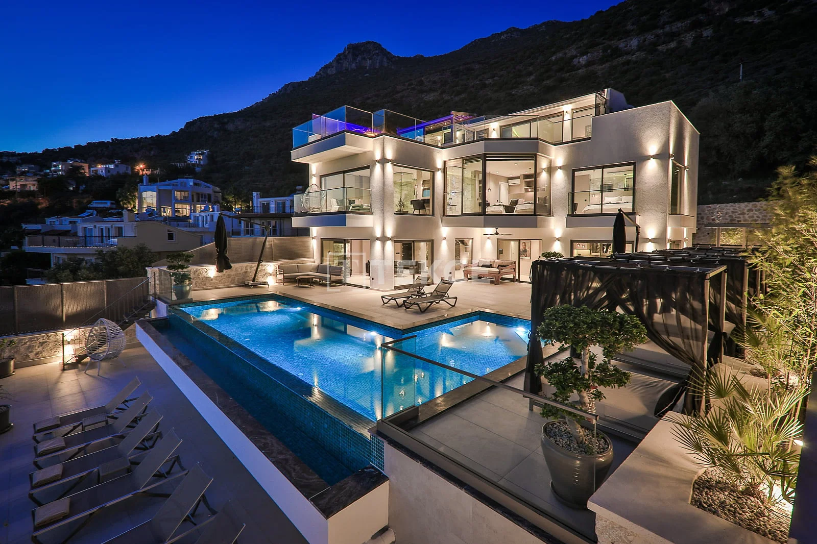 4-Bedroom Luxury Villa with Panoramic Sea View in Kas, Antalya
