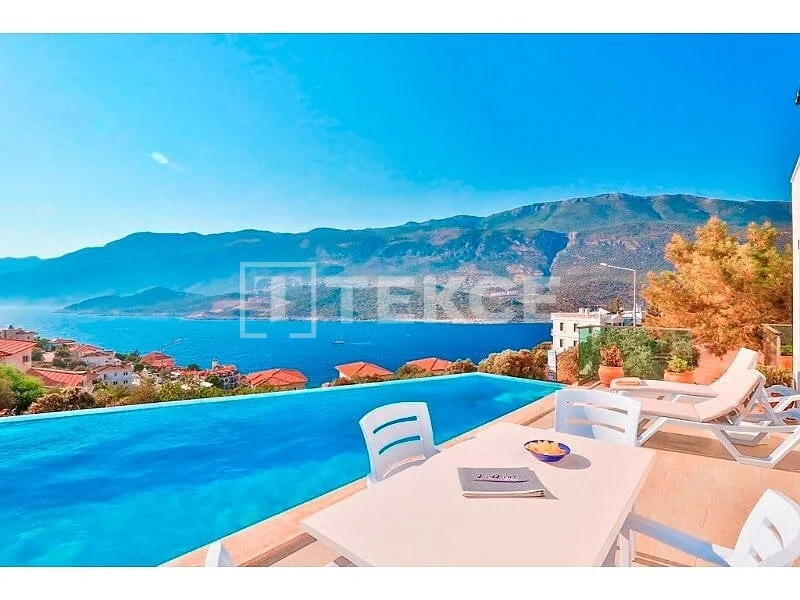2-Bedroom Villa with Sea View and Private Pool in Kas, Antalya