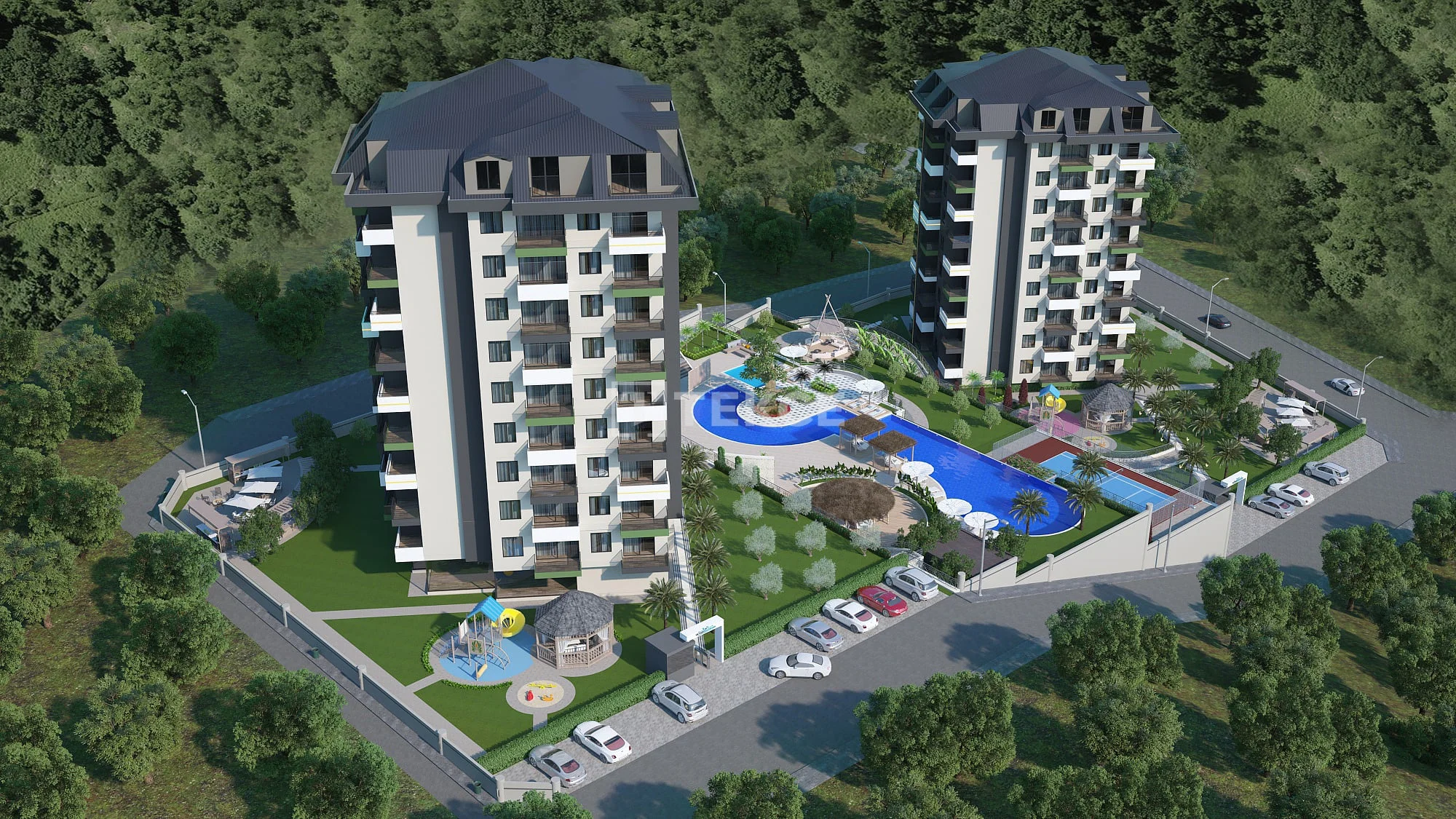 1-Bedroom Apartment with Sea and Mountain Views in Demirtas, Alanya