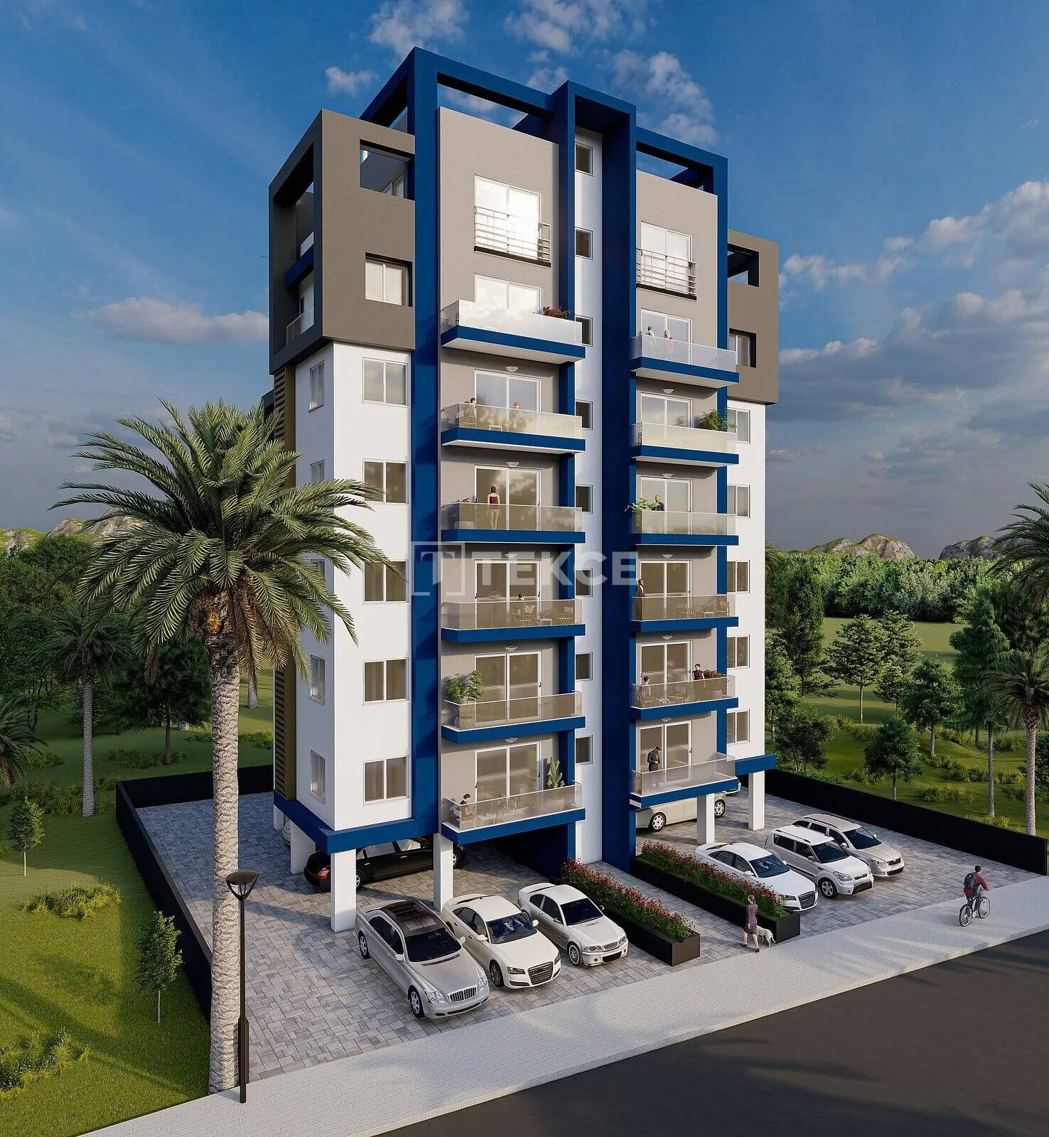 1-Bedroom Penthouse and Apartment with Sea View in Iskele, Cyprus