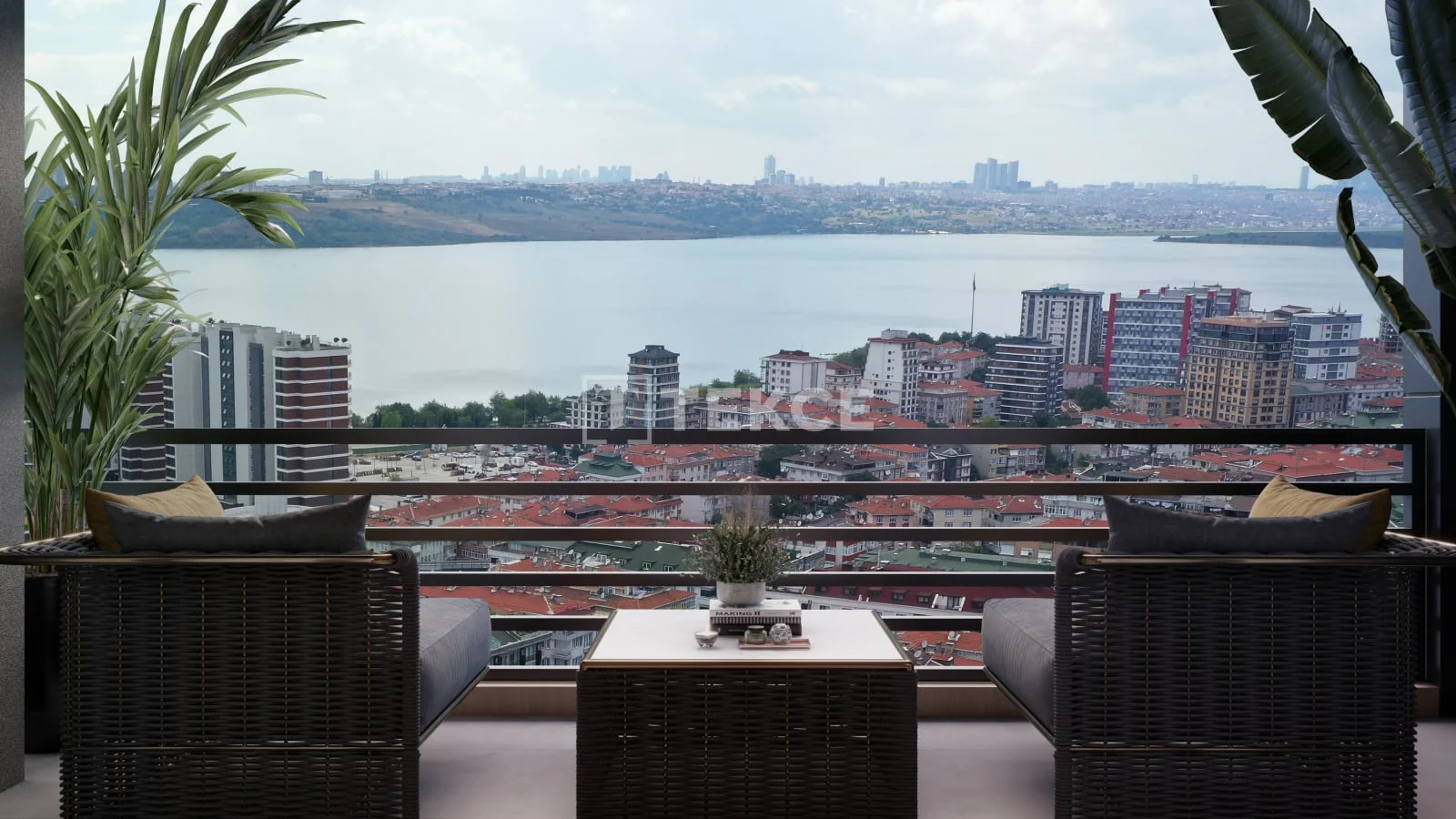 3-Bedroom Apartment with Lake View in Kucukcekmece, Istanbul