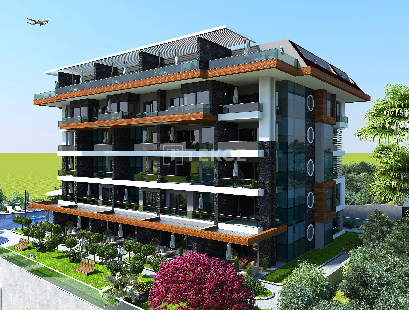 2-Bedroom Penthouse with Sea View in Kestel, Alanya