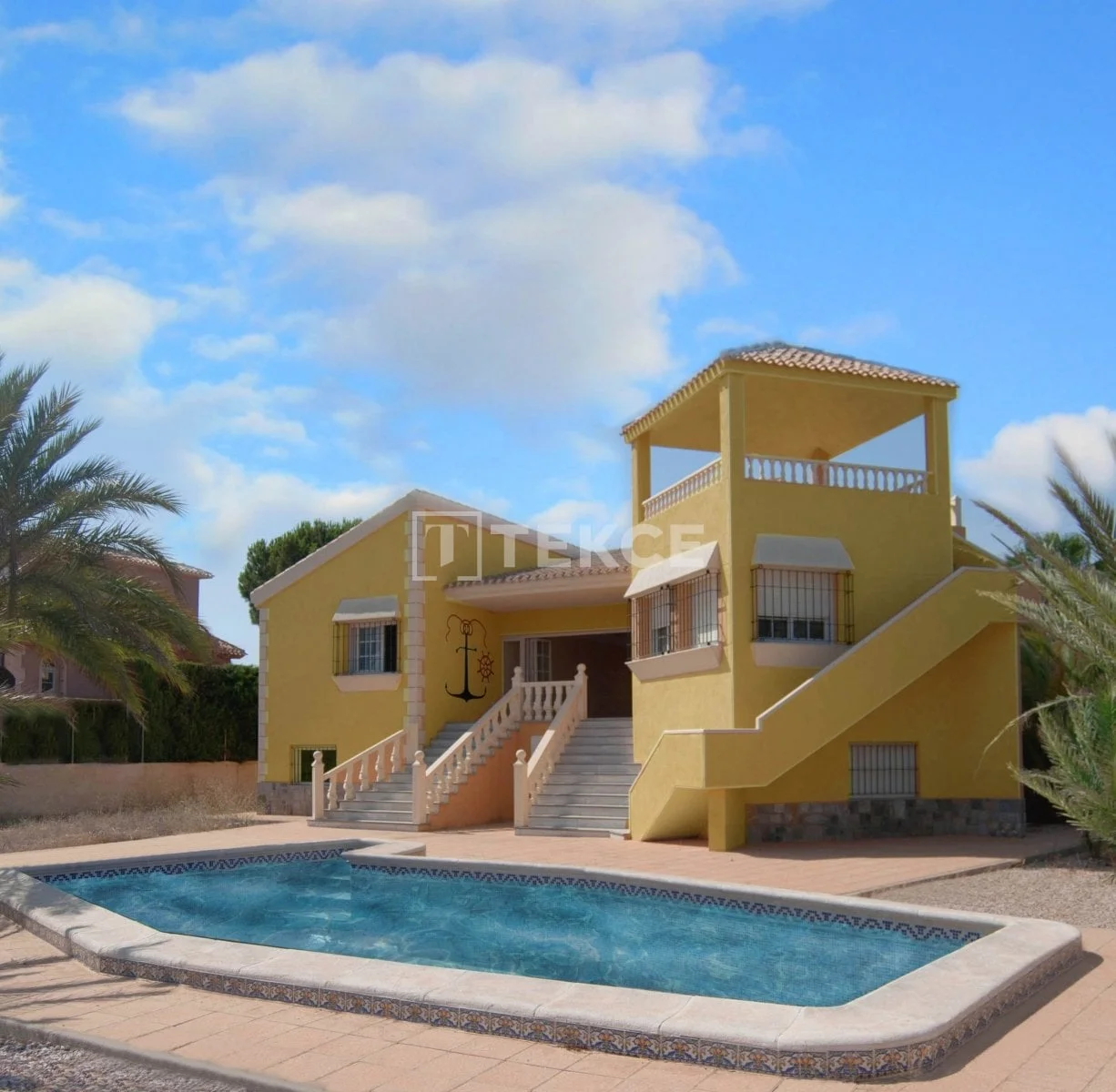 3-Bedroom Villa with Private Pool and Garden in Cartagena