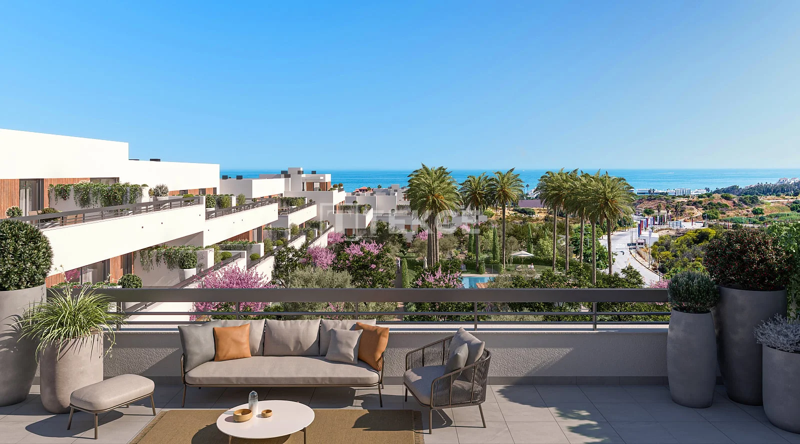 2-Bedroom Apartment with Sea View and Terrace in Estepona