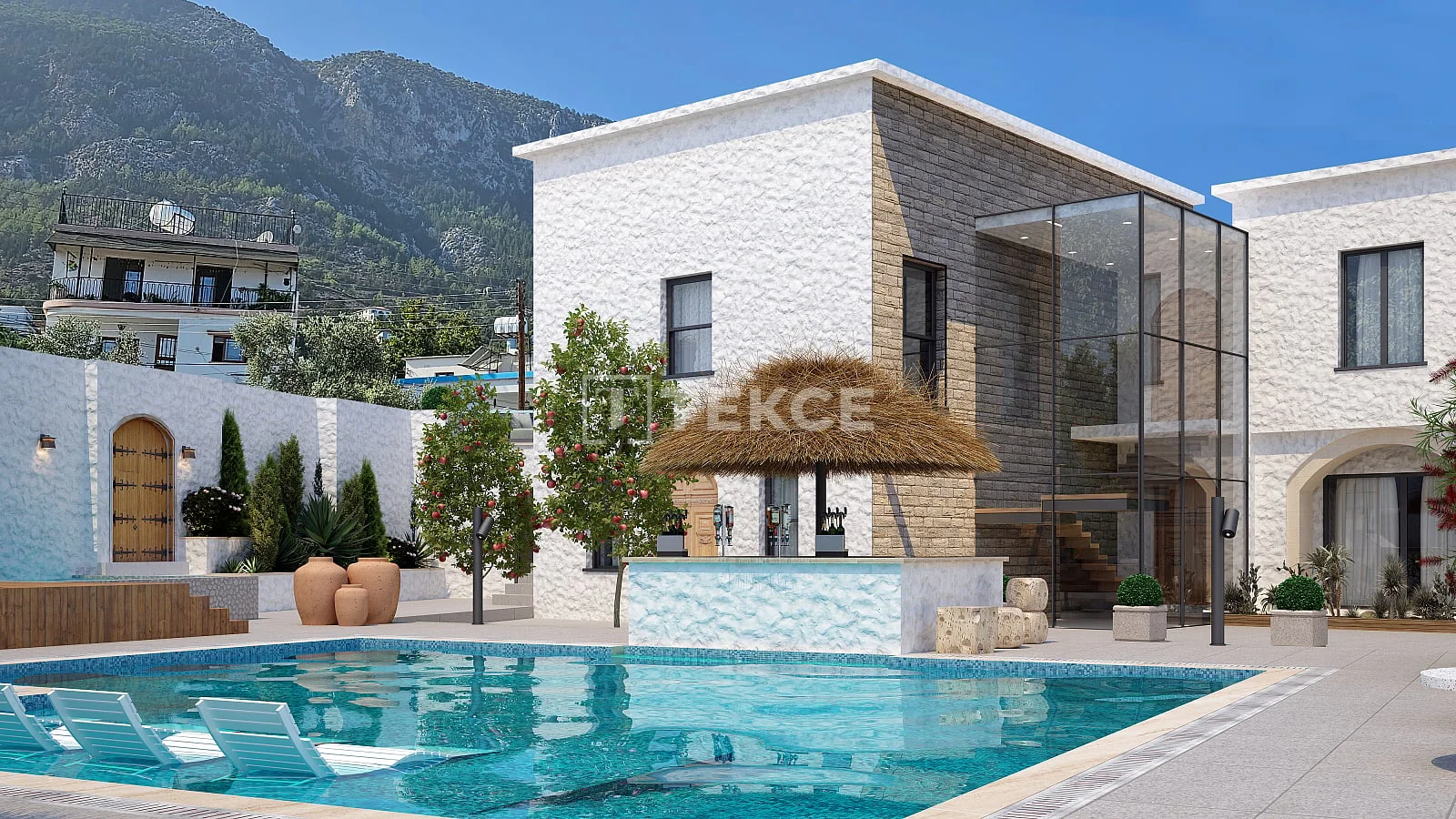 7-Bedroom Villa with Sea View, Private Pool and Garden in Kyrenia