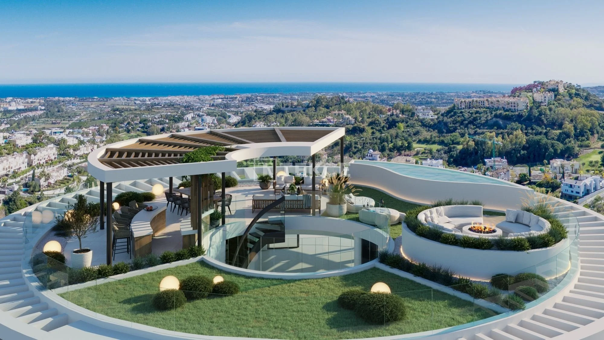 4-Bedroom Penthouse and Apartment with Sea View in Benahavís