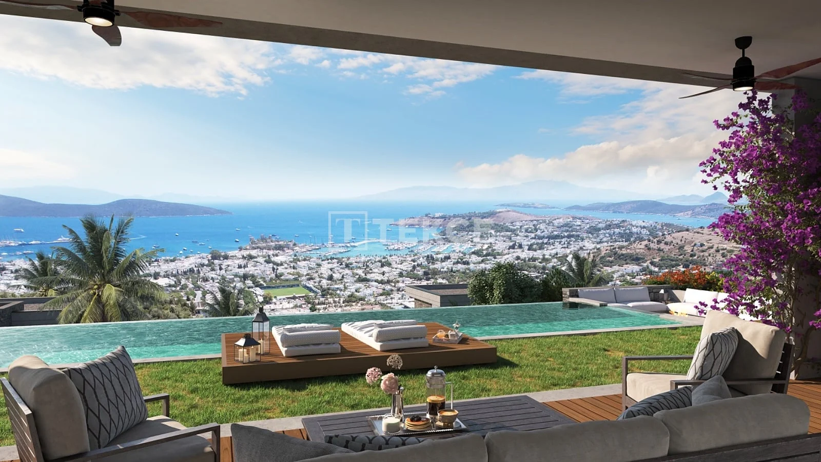 5-Bedroom Villa with Sea View and Private Pool in Bodrum