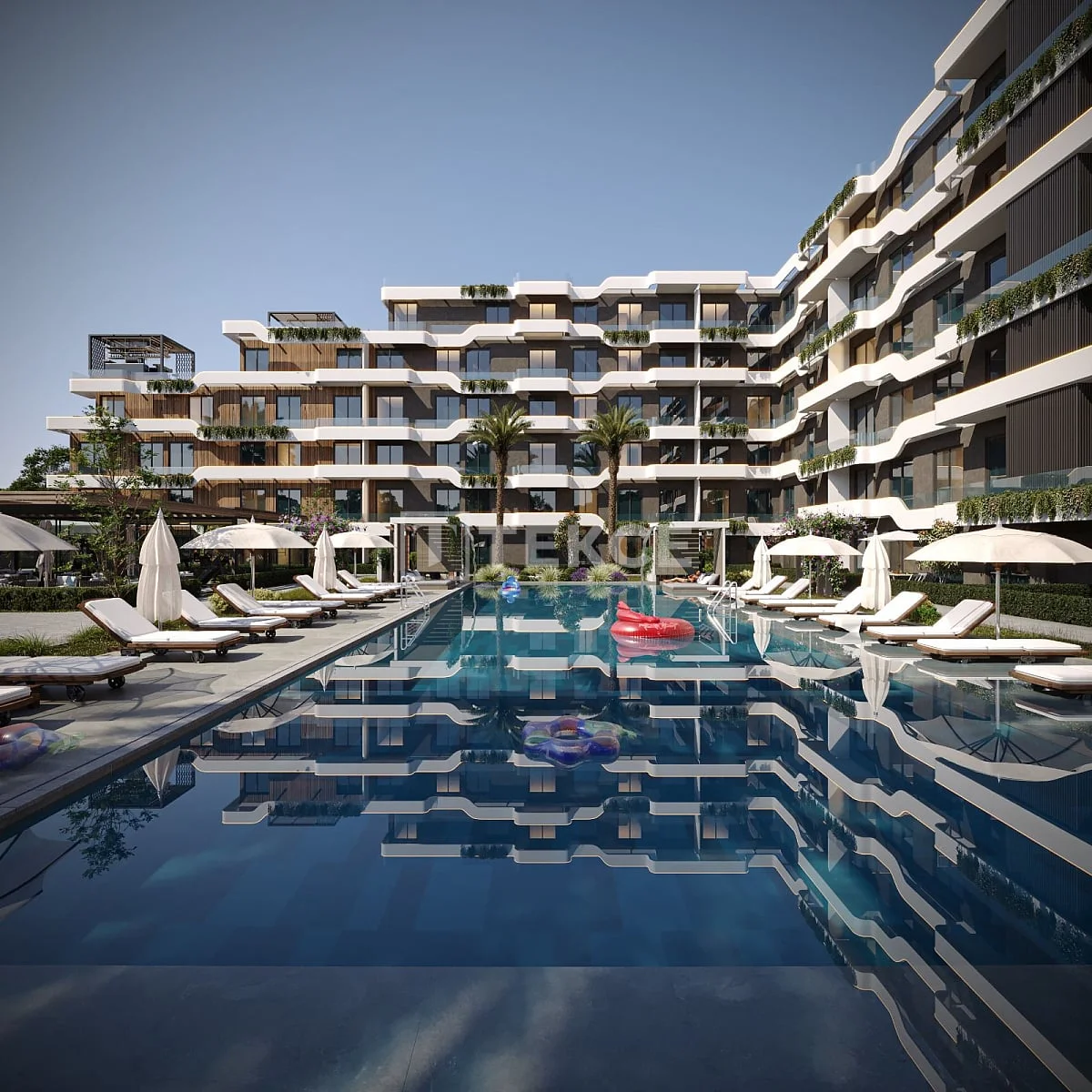 2-Bedroom Apartment with Shared Pool in Aksu, Antalya