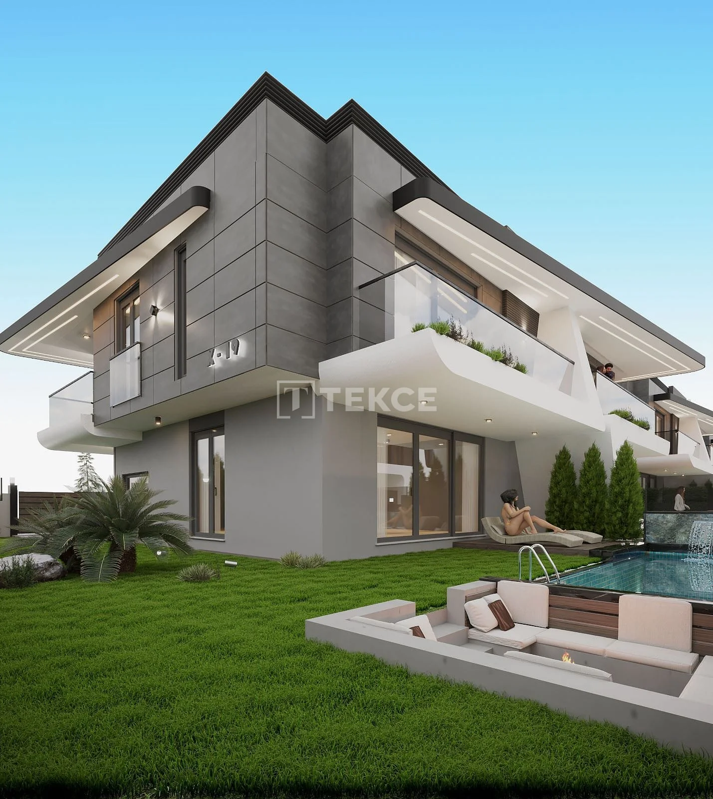 3-Bedroom Villa with Private Pool in Muratpasa, Antalya