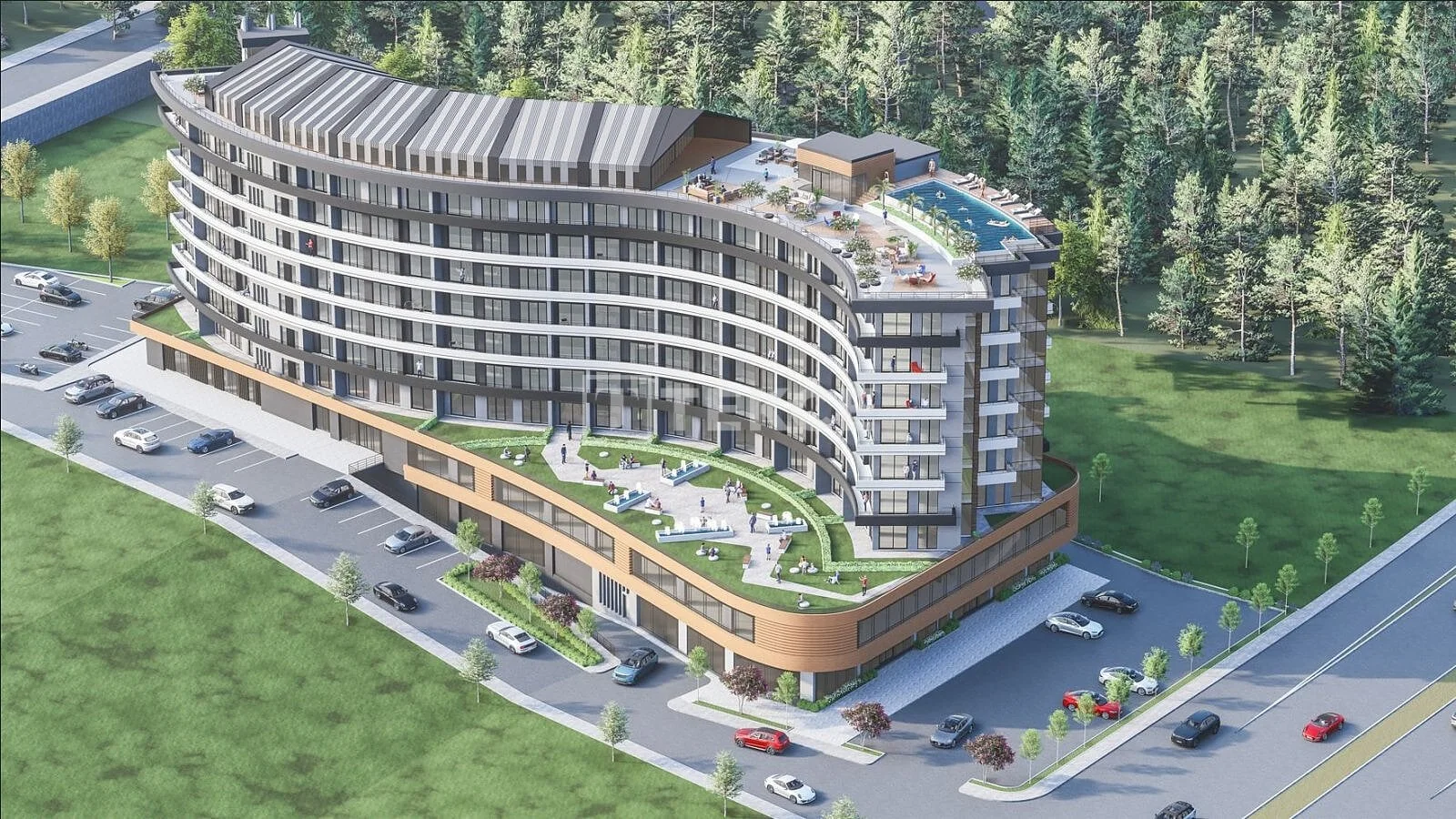 1-Bedroom Apartment with Sea View in Trabzon