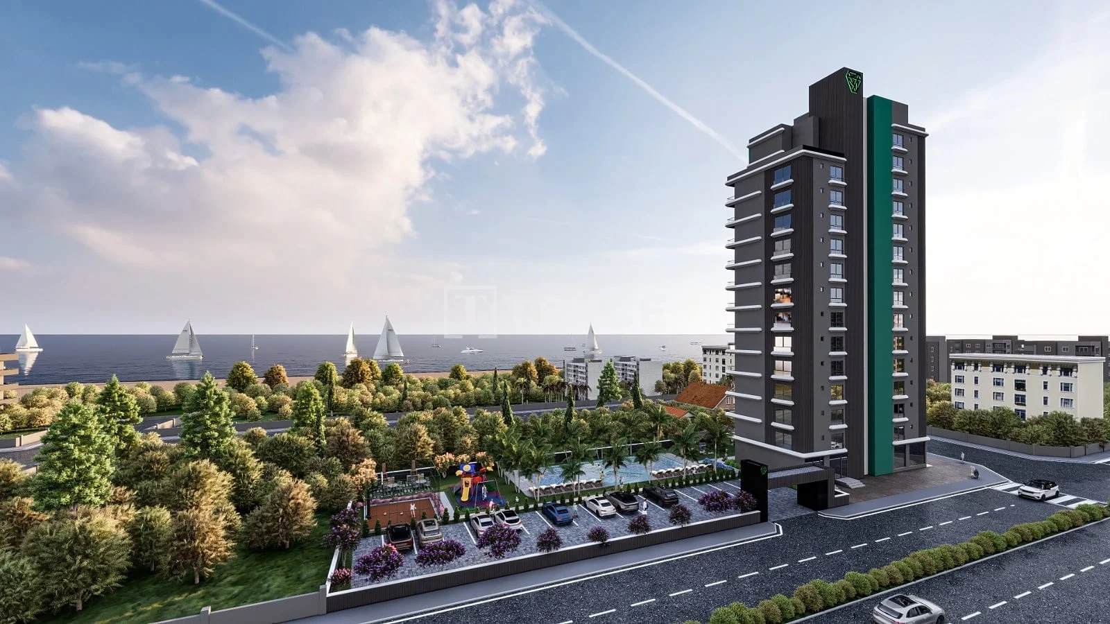 2-Bedroom Apartment with Sea View in Mersin, Turkey