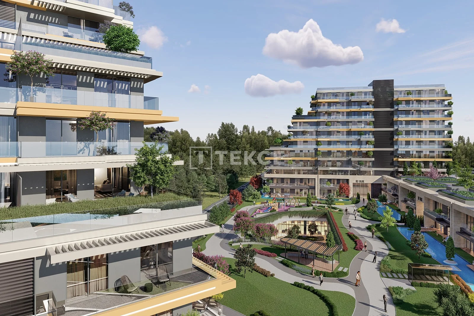 3-Bedroom Apartment with City and Nature Views in Sancaktepe, Istanbul