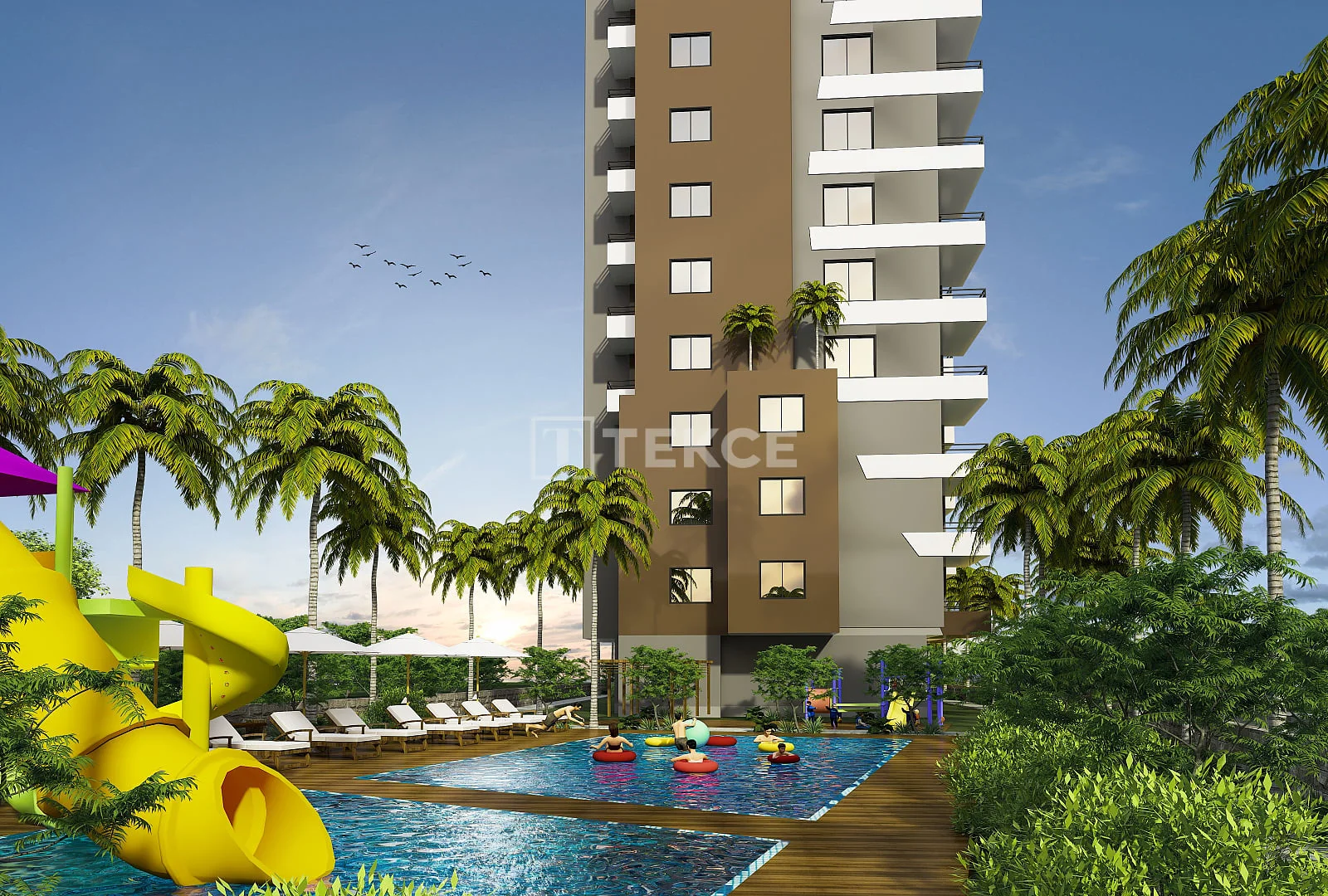 1-Bedroom Apartment with Sea View in Mersin, Turkey