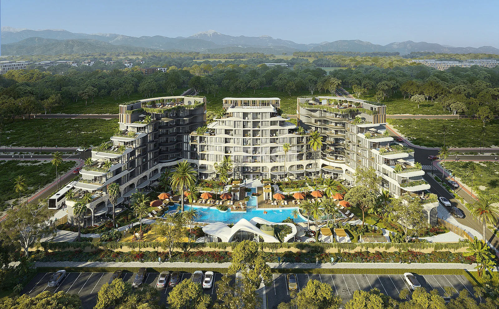 3-Bedroom Apartment with Private Pool and Garden in Aksu, Antalya