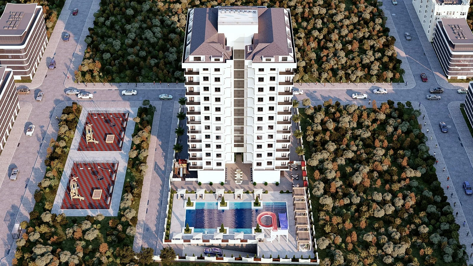 2-Bedroom Penthouse and Apartments with Sea View in Mahmutlar, Alanya