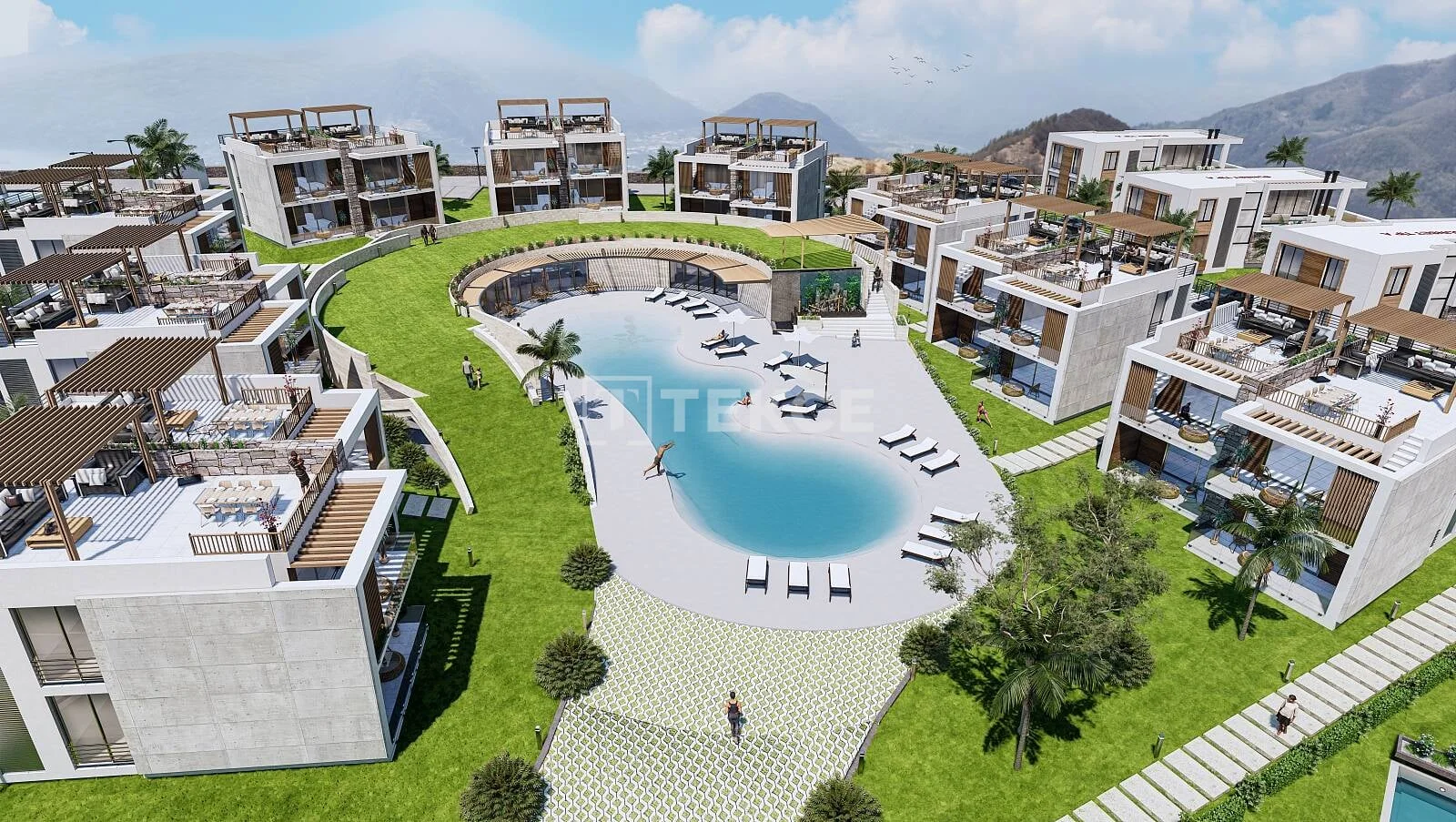 Квартира с видом на море и горы в Кирении, Северный Кипр, фото 2