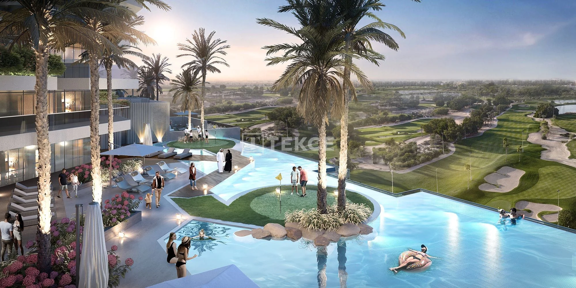 3-Bedroom Apartment with Golf Course View in DAMAC Hills, Dubai, photo 2