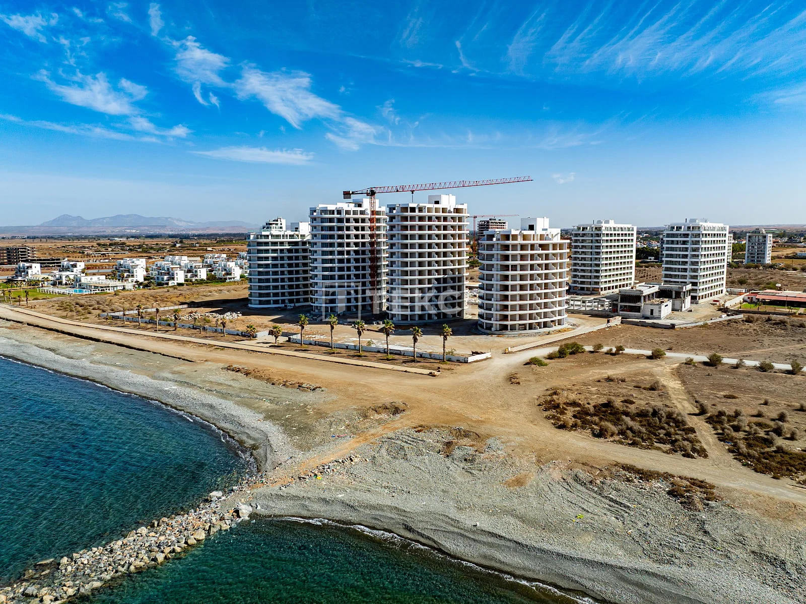 1-Bedroom Apartment with Sea View in Lefke, Beachfront