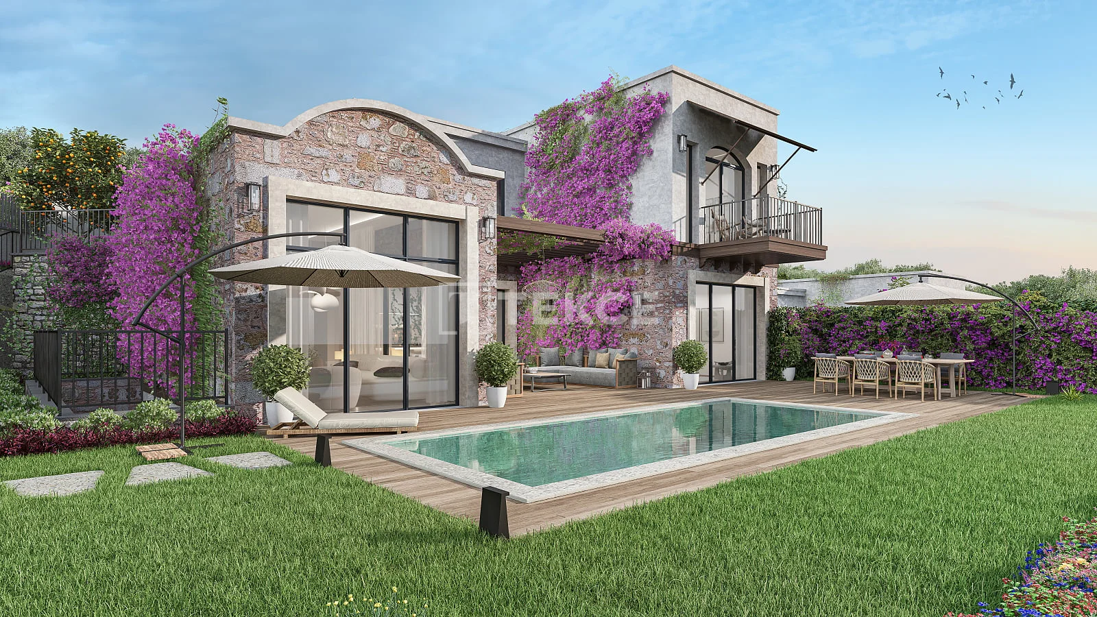 4-Bedroom Villa with Sea View and Private Pool in Bodrum, photo 4