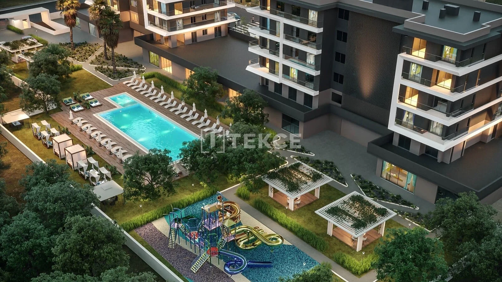 3-Bedroom Apartment with Private Garden in Aksu, Antalya