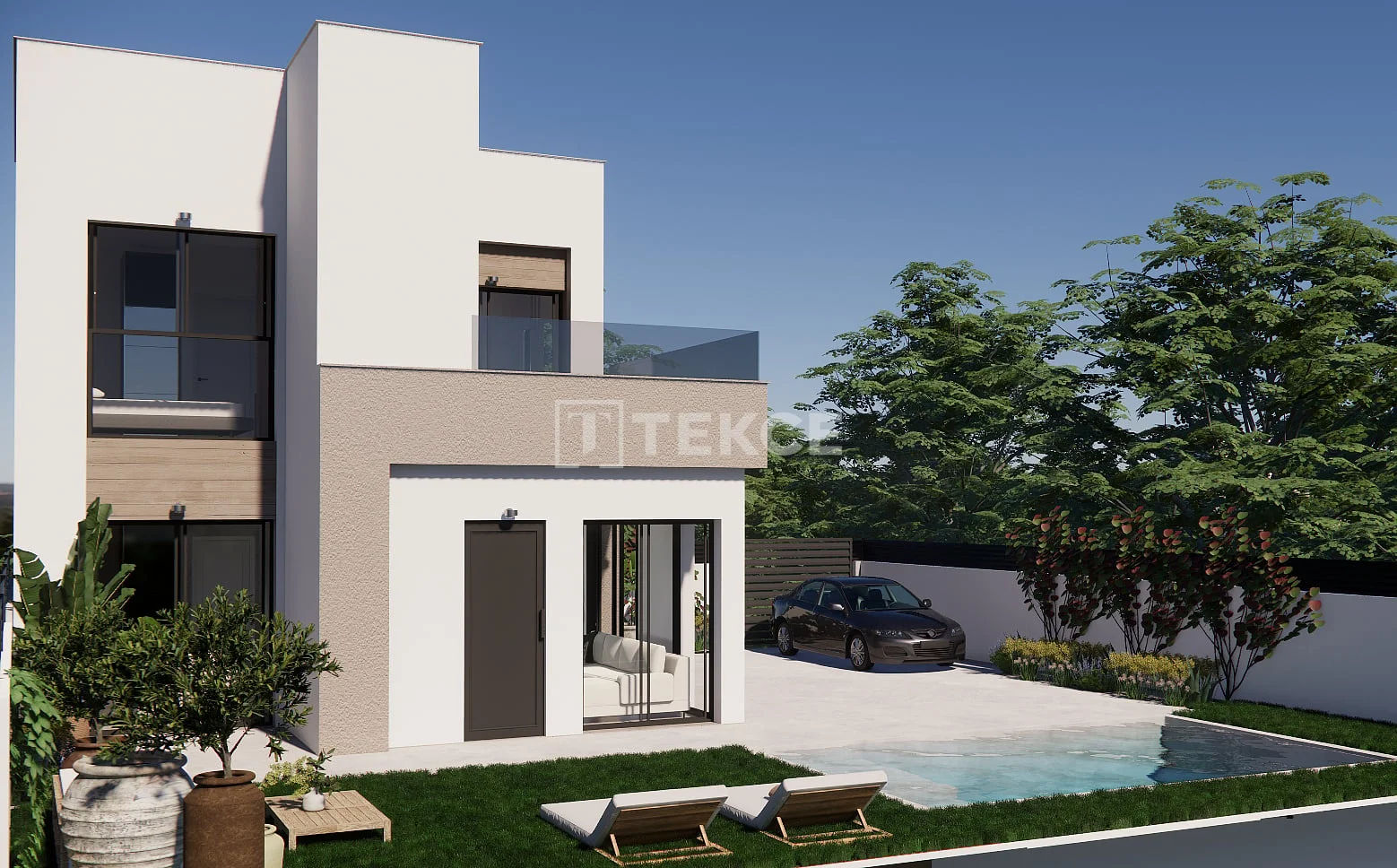 3-Bedroom Duplex Villa with Private Pool in Algorfa
