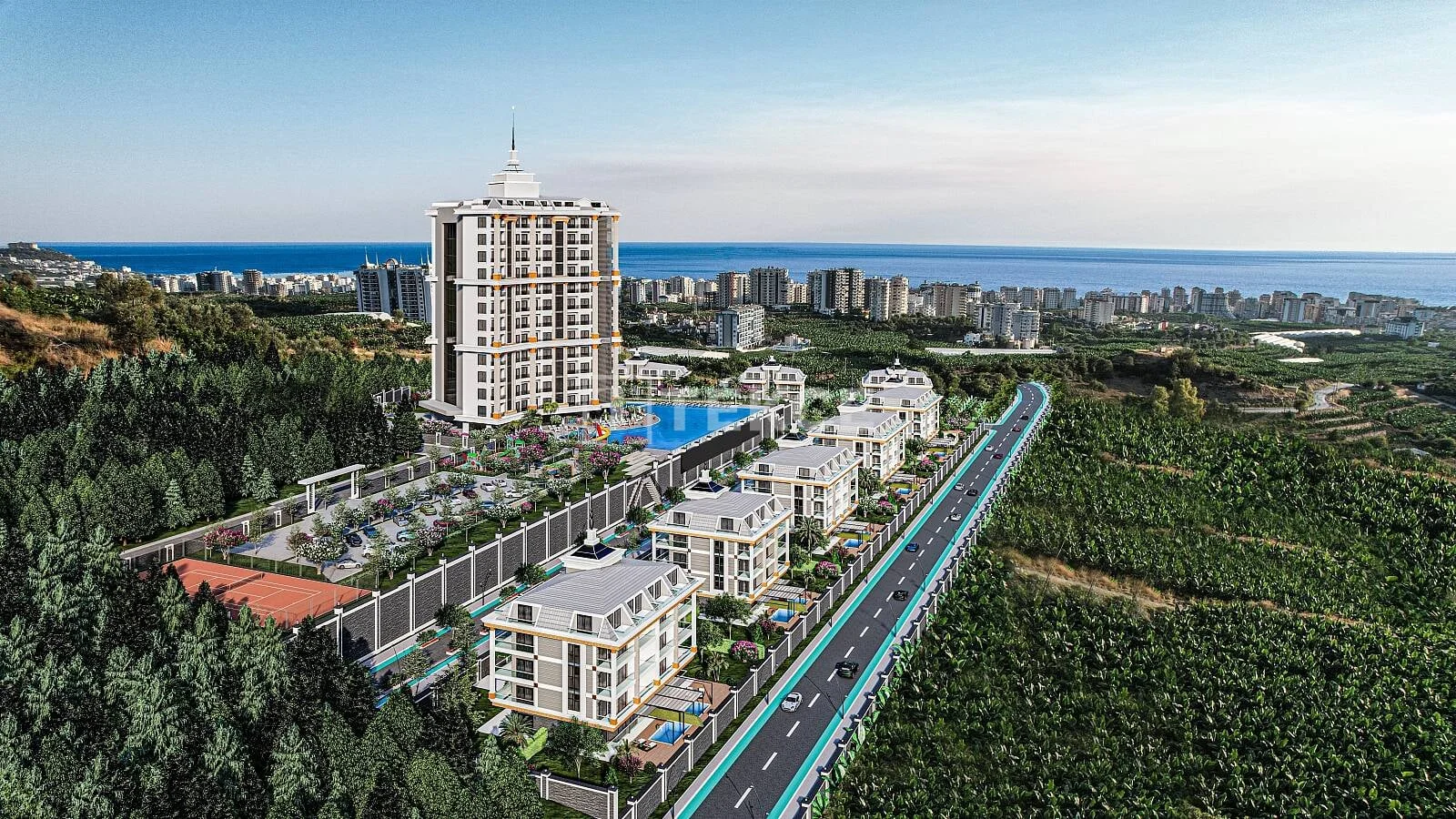 3-Bedroom Apartment with City View in Mahmutlar, Alanya