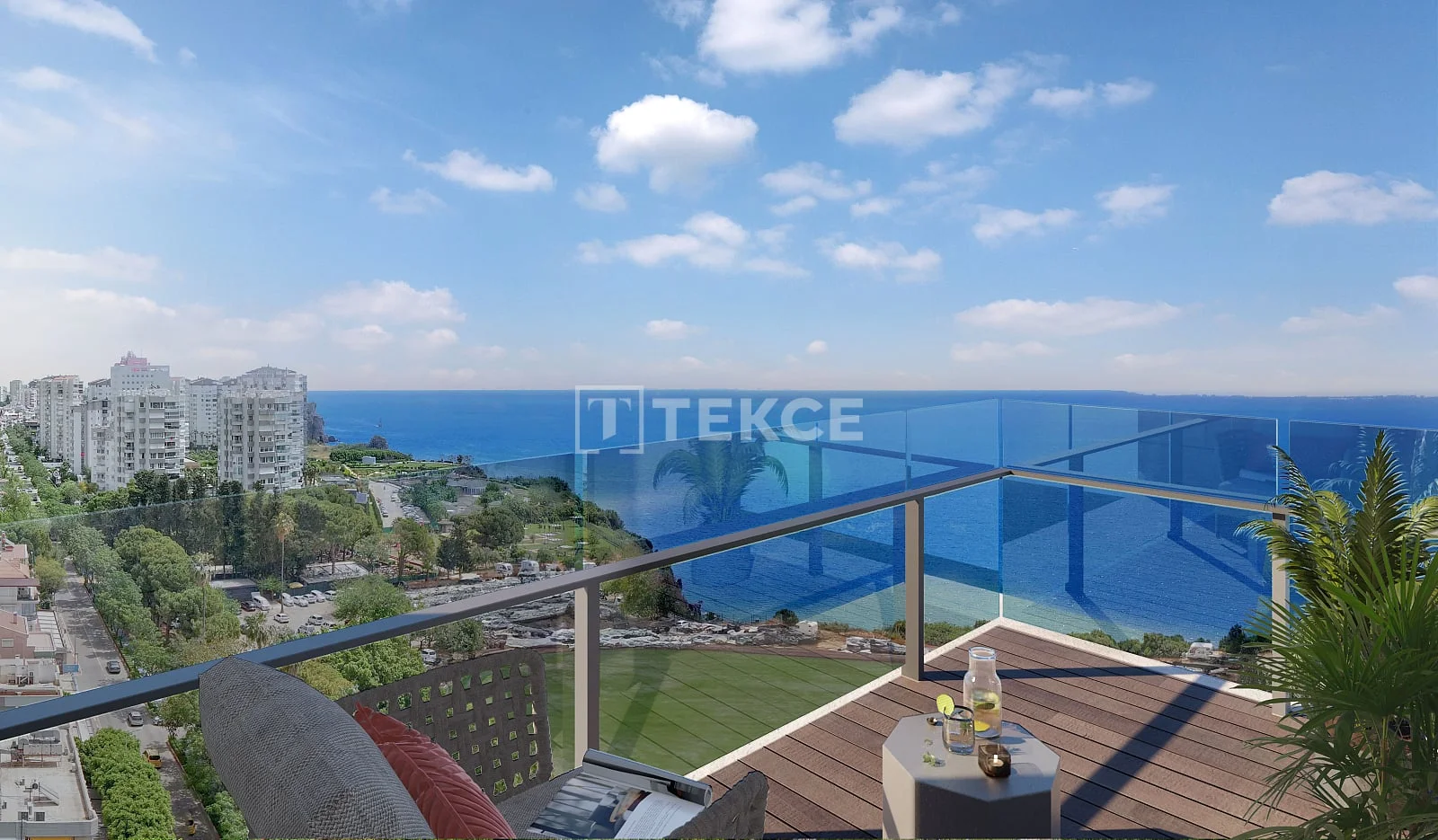 Современная квартира с видом на море в Муратпаше, Анталия, фото 2