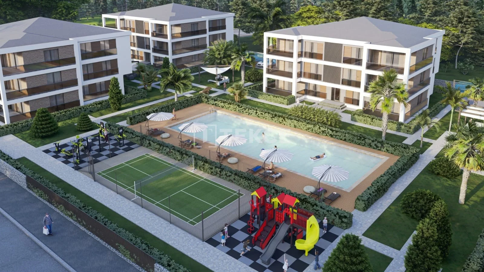 4-Bedroom Apartment with Shared Pool in Dosemealti, Antalya