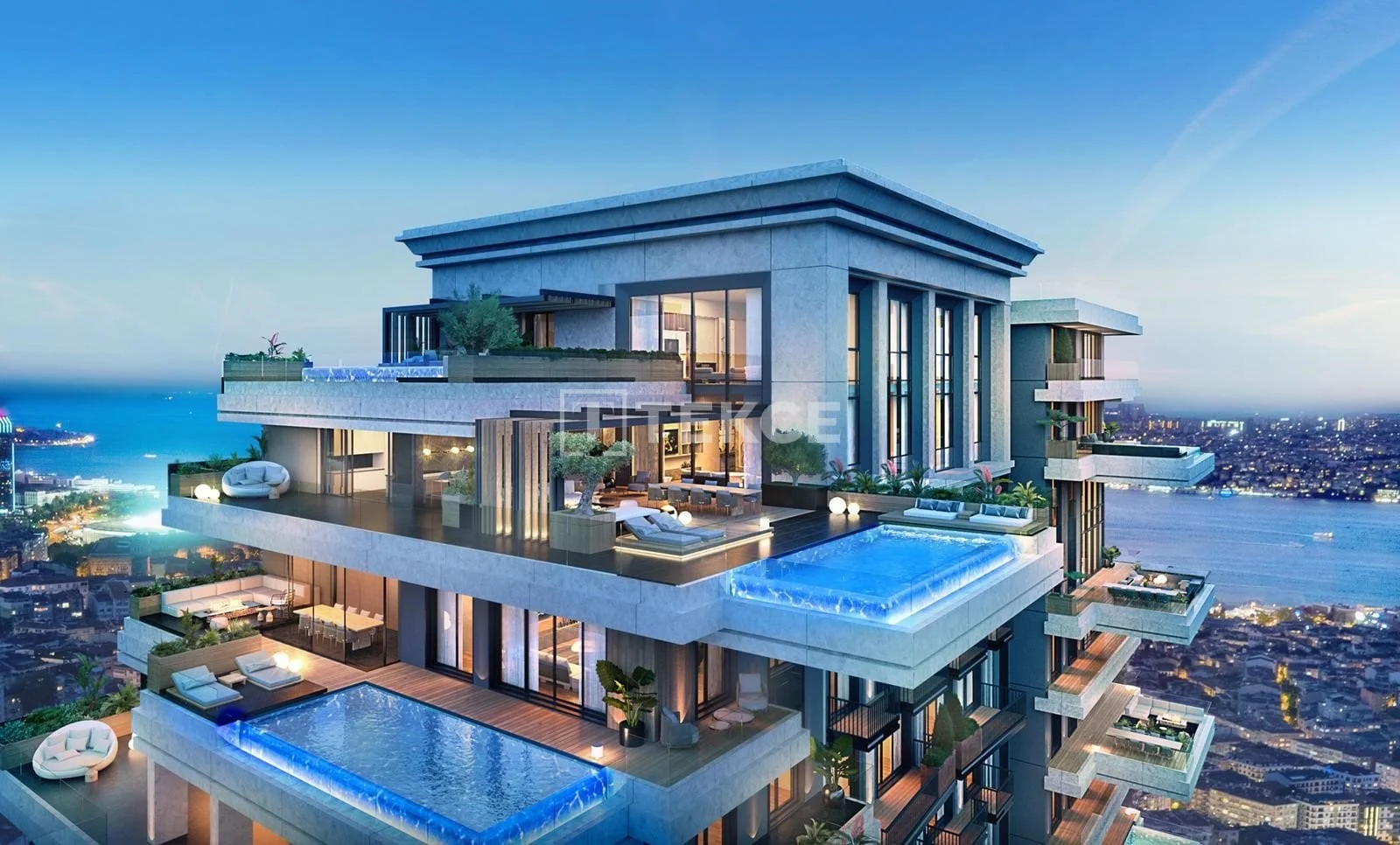 2-Bedroom Apartment with Bosphorus and Sea View in Sisli, Istanbul