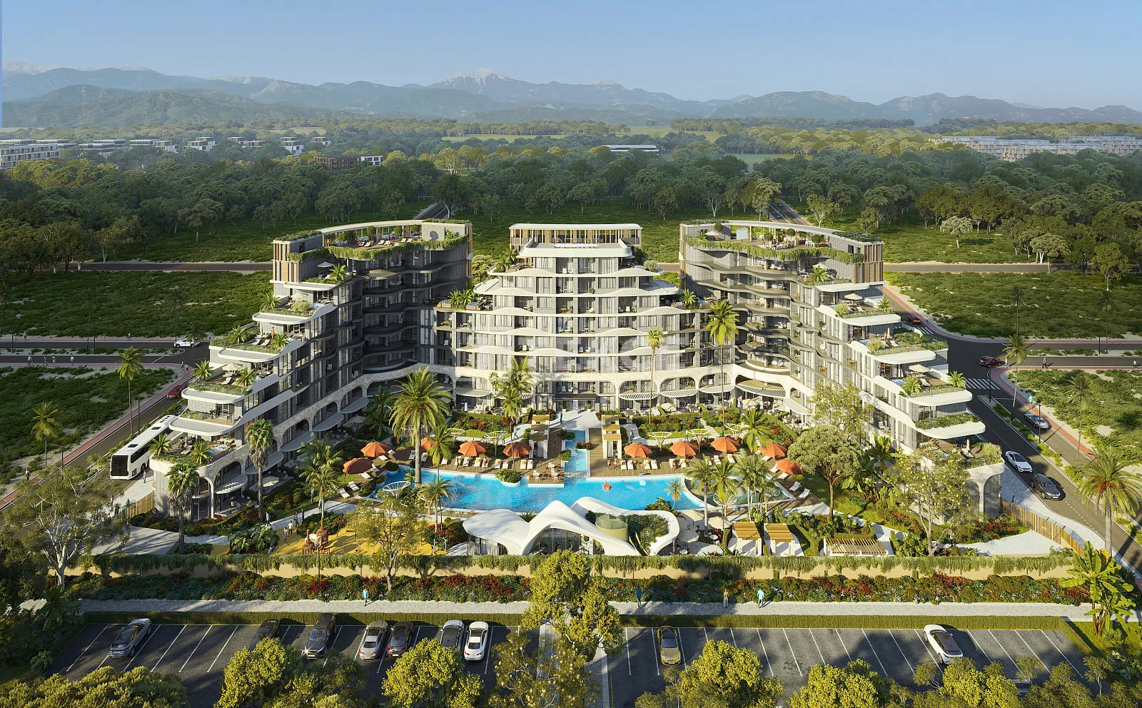 2-Bedroom Apartment with Shared Pool in Aksu, Antalya