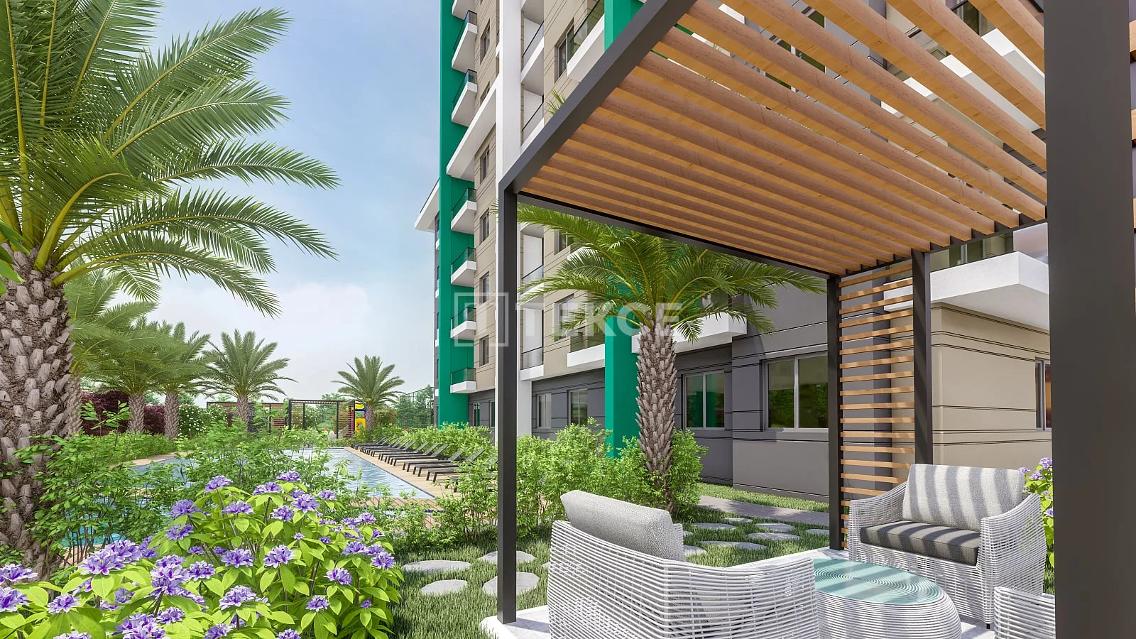 1-Bedroom Apartment with Shared Pool in Mersin, photo 2