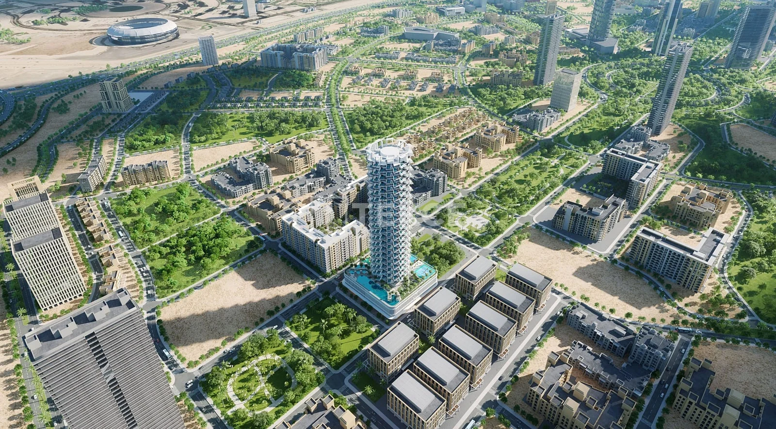 2 комнаты (1 спальня) с бассейном в Jumeirah Village Circle, фото 4