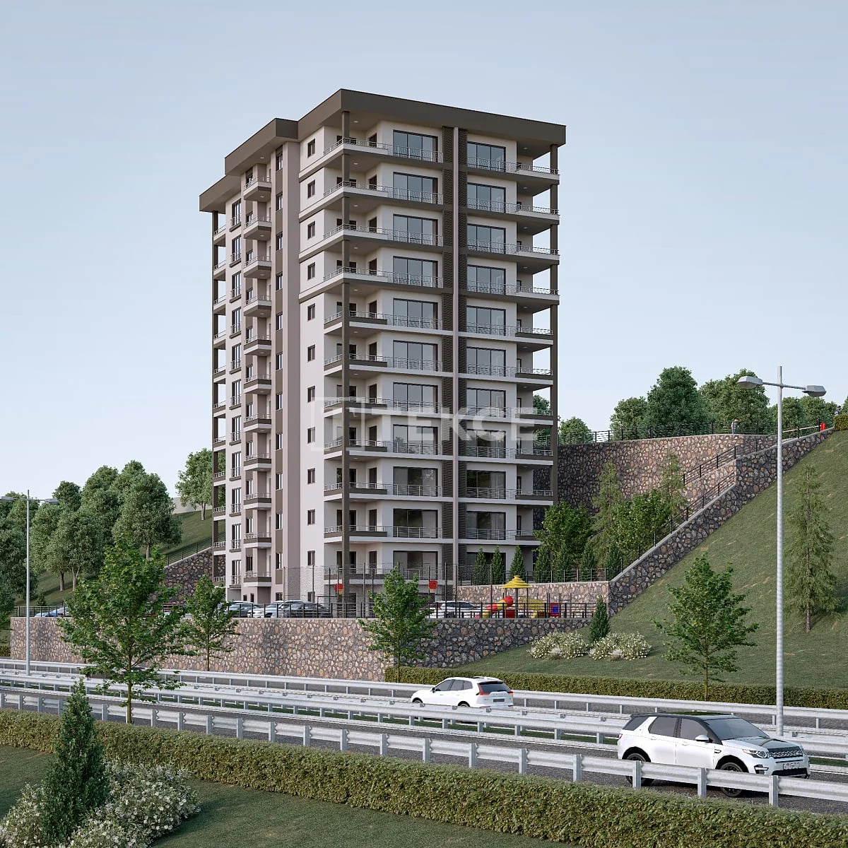 3-Bedroom Apartment with Sea and City Views in Yomra, Trabzon