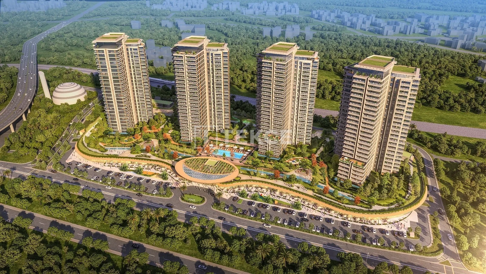 Новая квартира 3 комнаты (2 спальни) в Картале с видом на море, фото 5