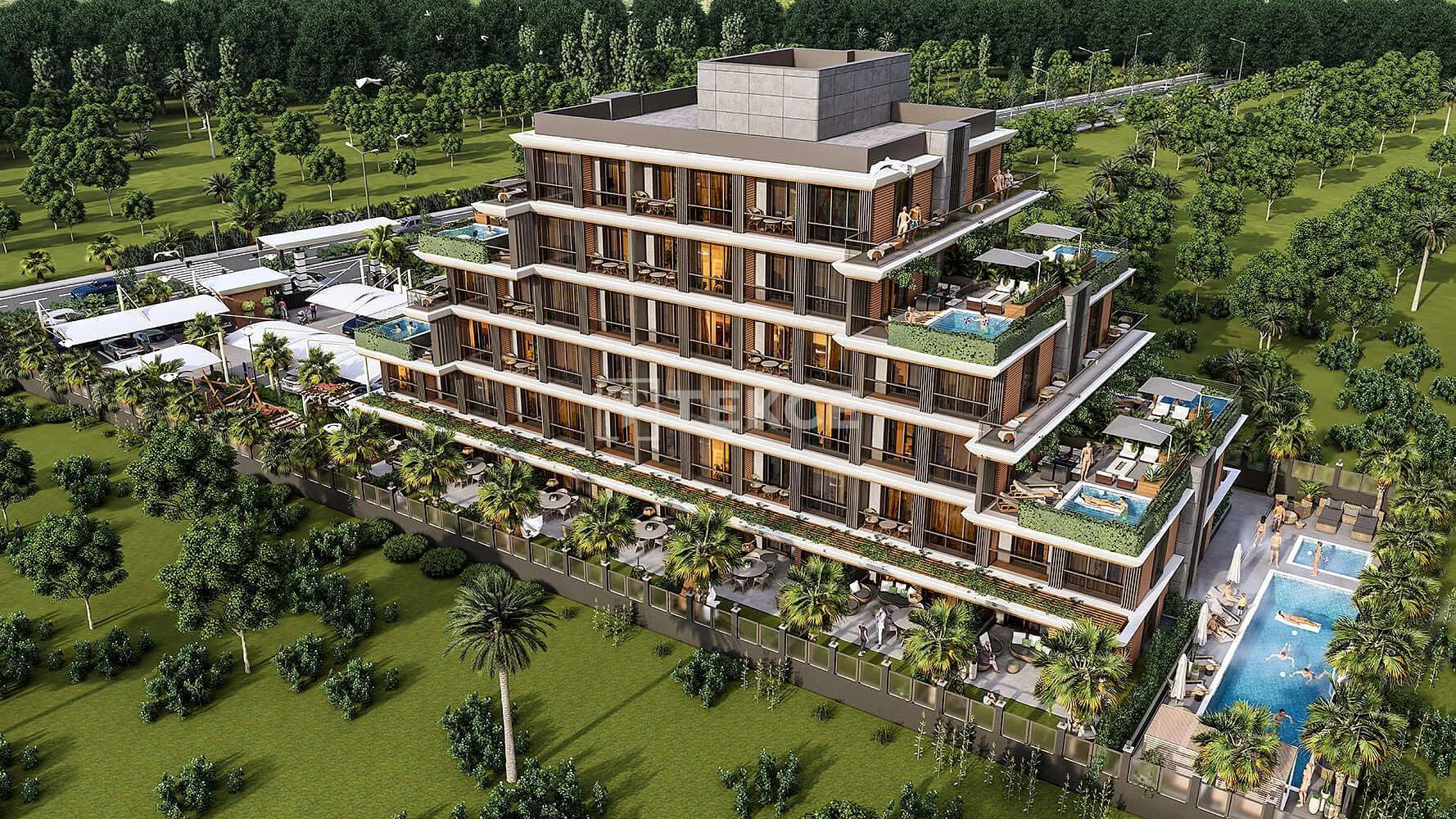 1-Bedroom Apartment with Private Pool in Aksu, Antalya, photo 3