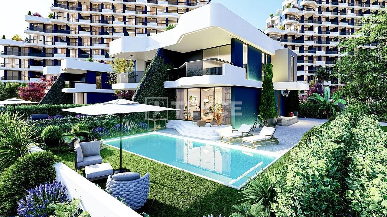 4-Bedroom Villa with Private Garden and Sea View in Mersin, Turkey