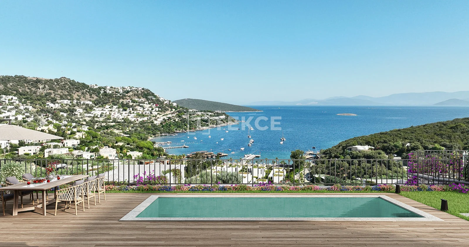 4-Bedroom Villa with Sea View and Private Pool in Bodrum, photo 3