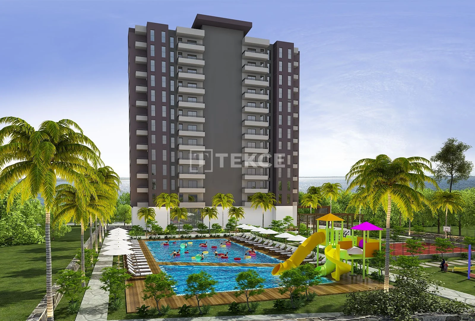 1-Bedroom Apartment with Sea View in Mersin, Turkey