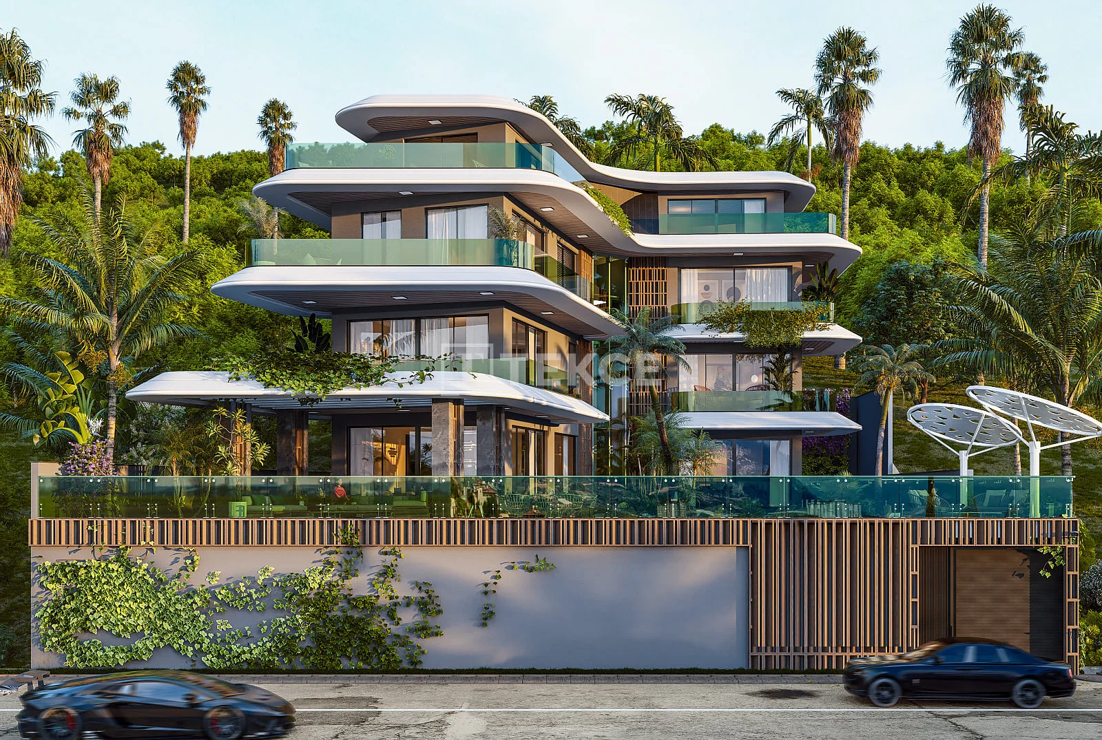 7-Bedroom Luxury Villa with Smart Home and Sea View in Kargicak, Alanya