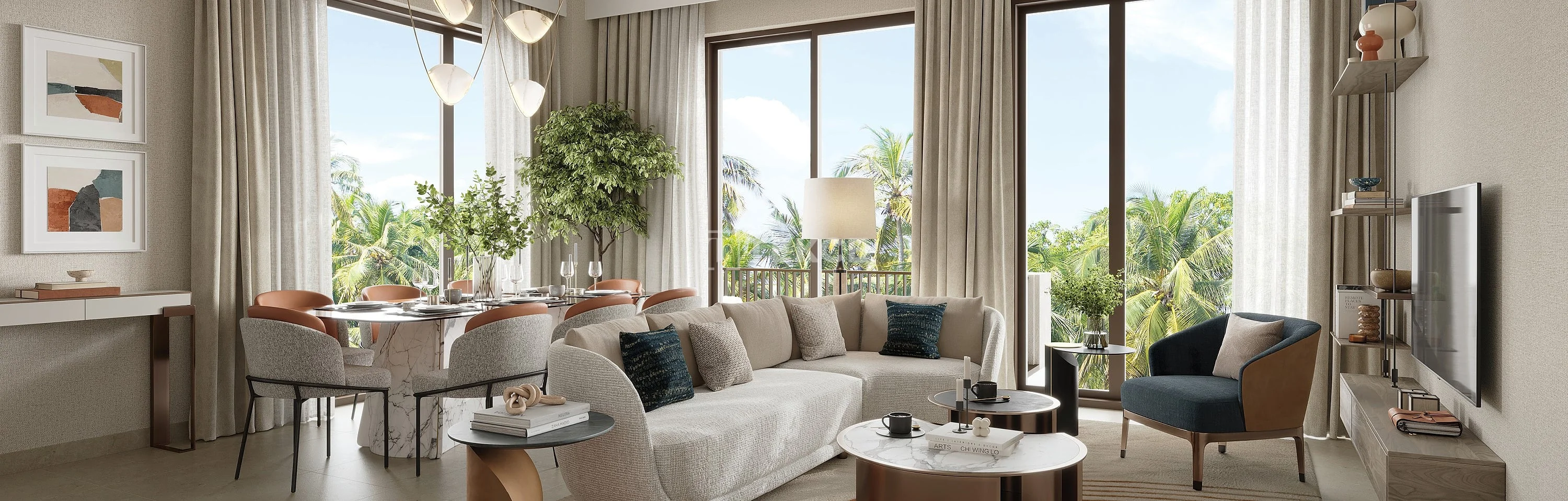 3-Bedroom Apartment with Garden and City View in Dubai Creek Harbour, Dubai, photo 5