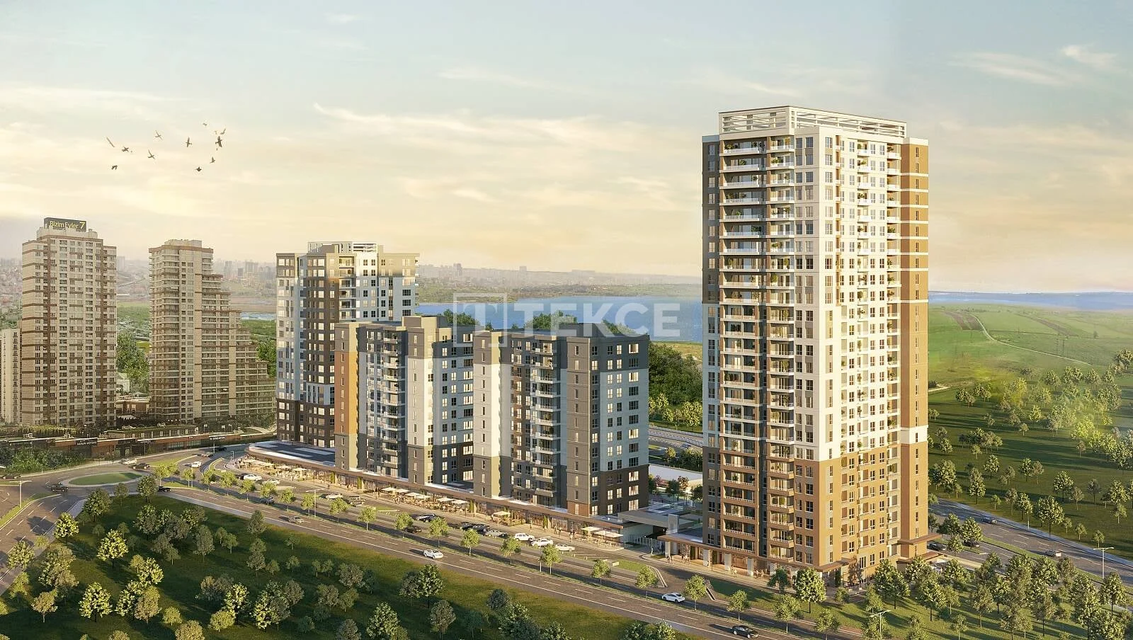 4-Bedroom Apartment with Lake View in Avcilar, Istanbul