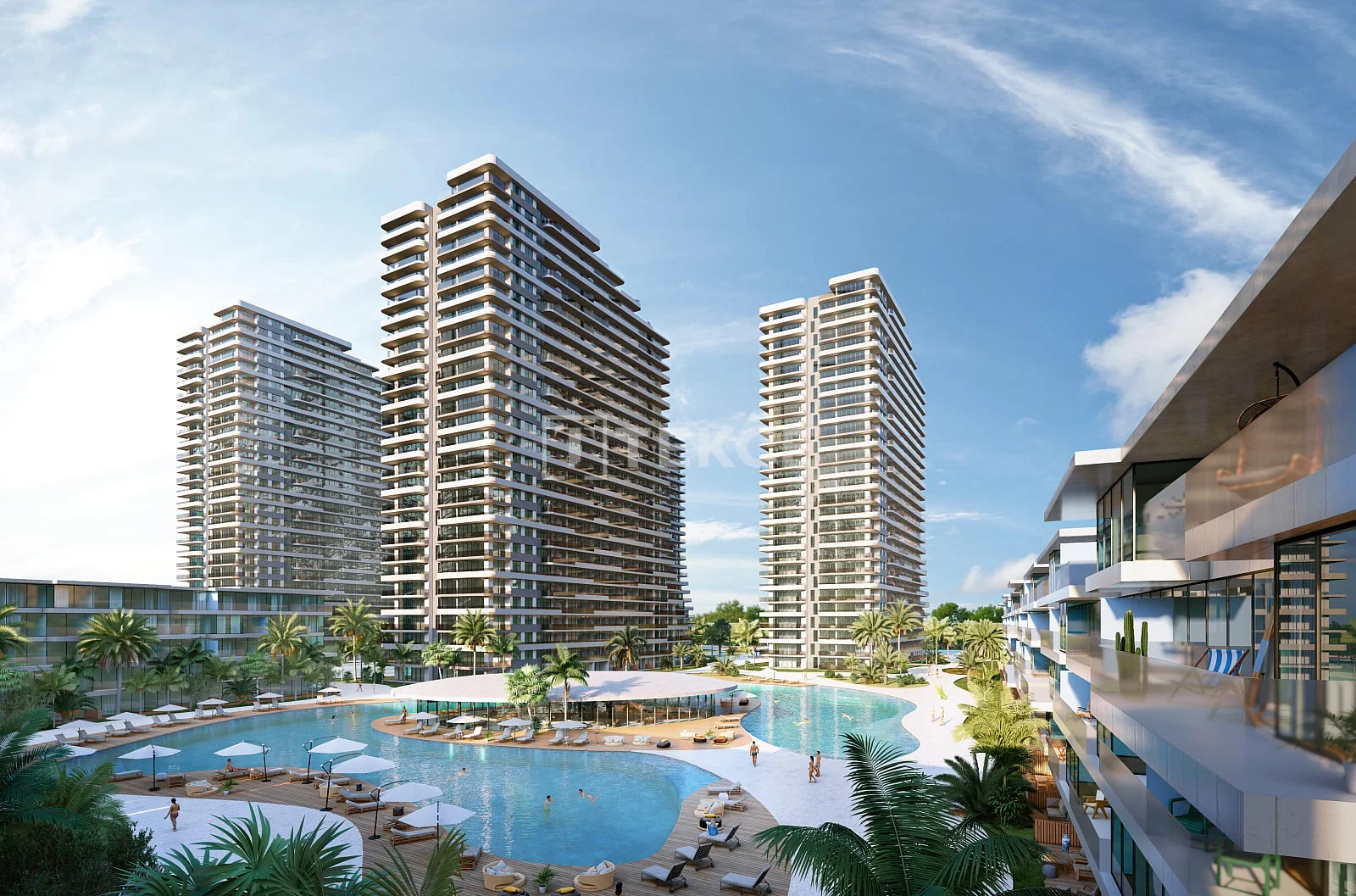 3-Bedroom Apartment with Sea and City Views in Iskele, Northern Cyprus